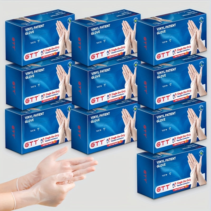1000pcs Disposable Transparent Gloves, PVC Gloves, Suitable for Cooking, Outdoor Activities, Catering Establishments And Cleaning Work, Catering Supplies, Cooking Gloves, Lightweight Gloves, Snug Fit, Hypoallergenic Gloves, Pvc Material, Multipurpose
