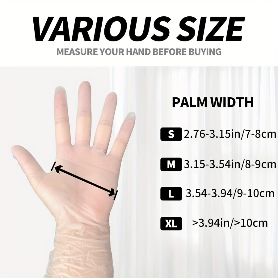 1000pcs Disposable Transparent Gloves, PVC Gloves, Suitable for Cooking, Outdoor Activities, Catering Establishments And Cleaning Work, Catering Supplies, Cooking Gloves, Lightweight Gloves, Snug Fit, Hypoallergenic Gloves, Pvc Material, Multipurpose