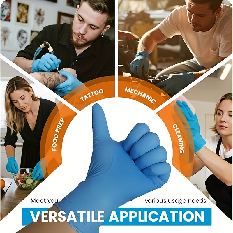 Thickened Disposable Nitrile Gloves 6 Mil, 1200\u002F600pcs Waterproof Oil Proofing, High-Quality Durable Disposable Labor Protection Gloves, Food-Grade, Suitable for Kitchen Washing, Cooking, Horticultural And Household Chores, Anytas