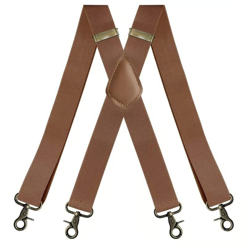 📏 Adjustable Work Suspenders | Classic X-Back Support