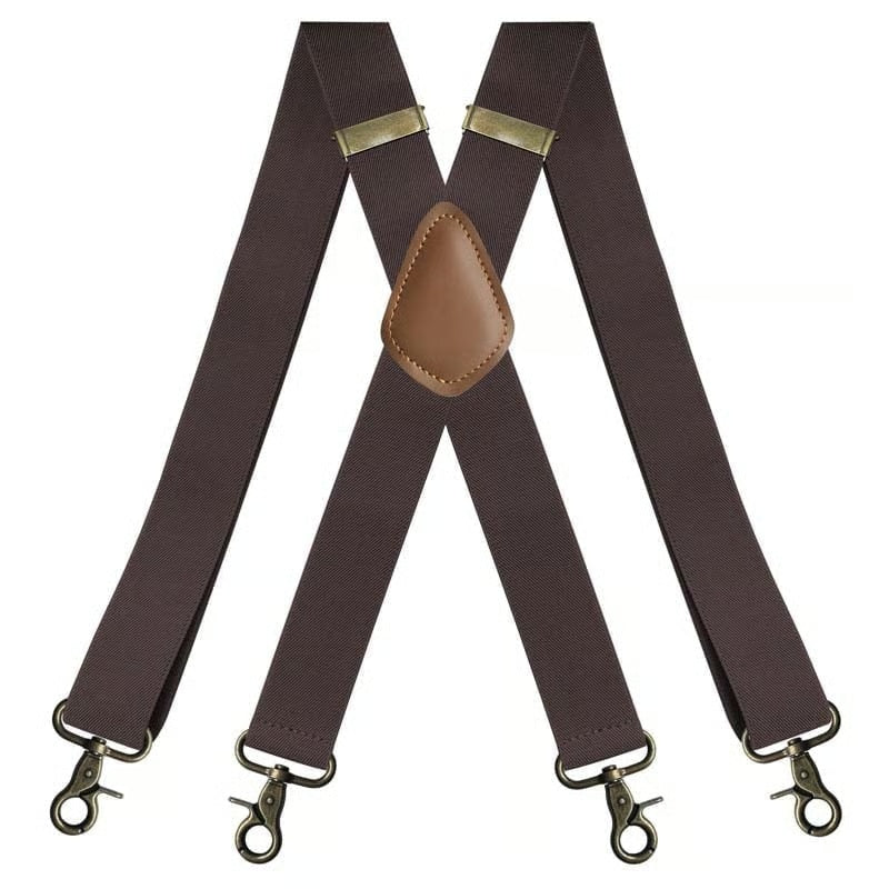 📏 Adjustable Work Suspenders | Classic X-Back Support