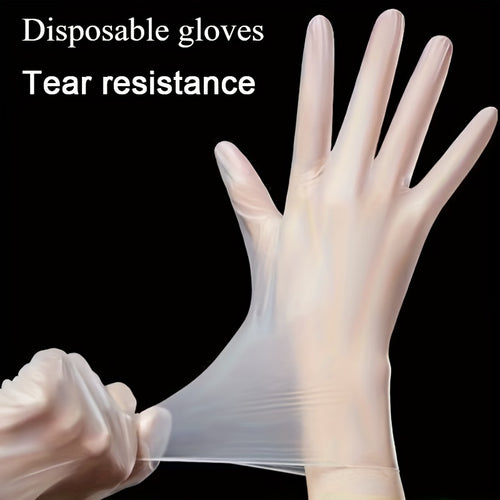 1000pcs Disposable Transparent Gloves, PVC Gloves, Suitable for Cooking, Outdoor Activities, Catering Establishments And Cleaning Work, Catering Supplies, Cooking Gloves, Lightweight Gloves, Snug Fit, Hypoallergenic Gloves, Pvc Material, Multipurpose