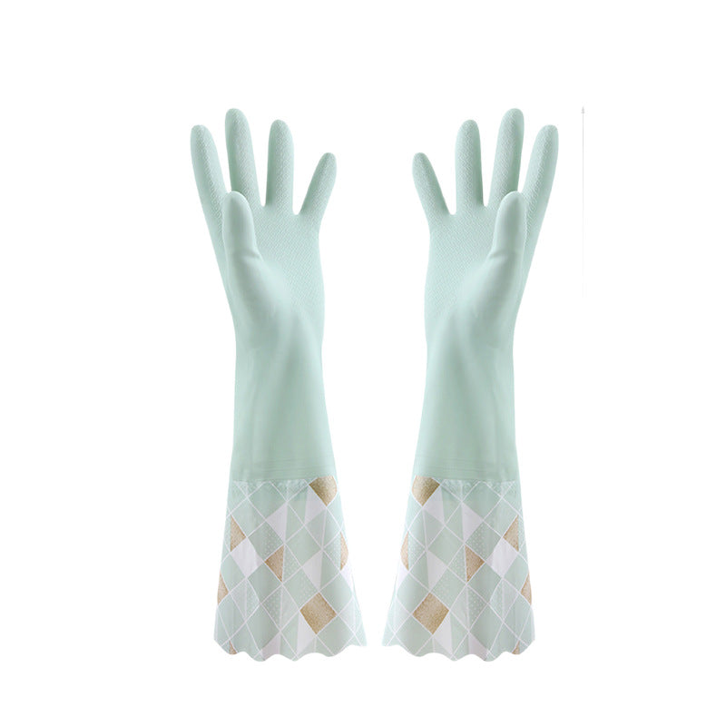 Fluffy Dishwashing Gloves | High Quality and Durable Extended Winter Thickened, Suitable for Kitchen Housework and Laundry, Polyester Material,  for Left and Right Hands